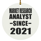 Market Research Analyst Since 2021 - Circle Ornament
