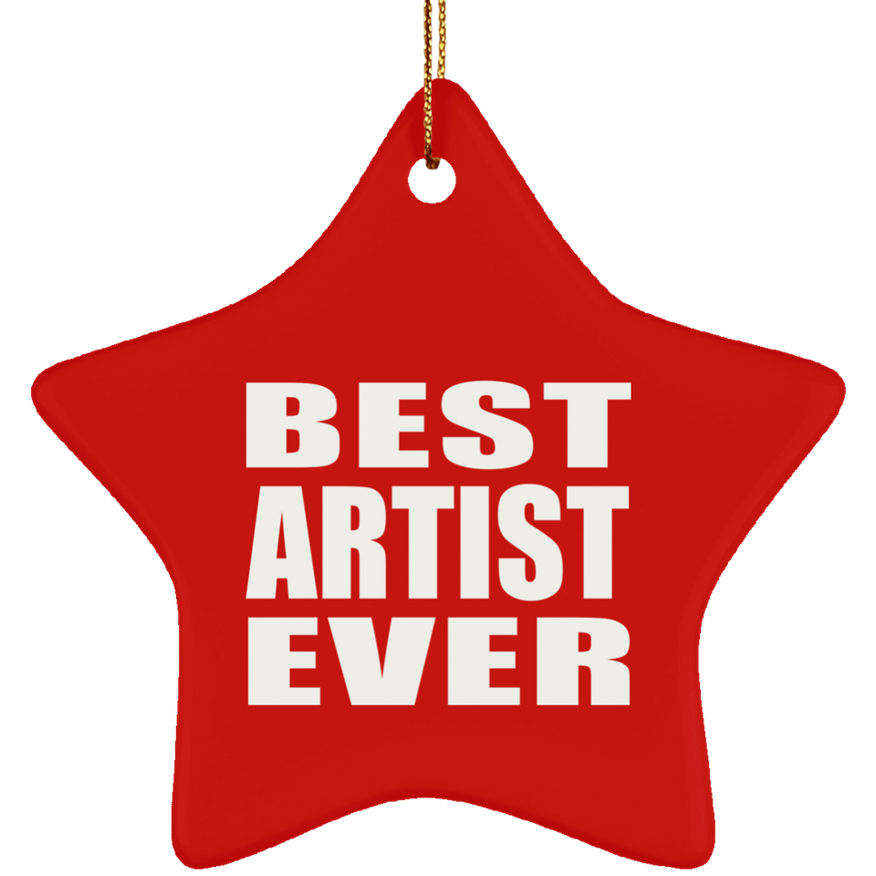 Best Artist Ever - Star Ornament