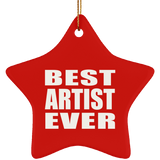 Best Artist Ever - Star Ornament