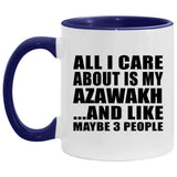 All I Care About Is My Azawakh - 11oz Accent Mug Purple
