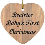Beatrice Baby's First Christmas - Heart Ornament C