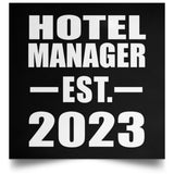 Hotel Manager Established EST. 2023 - Poster Square