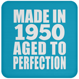 74th Birthday Made In 1950 Aged to Perfection - Drink Coaster