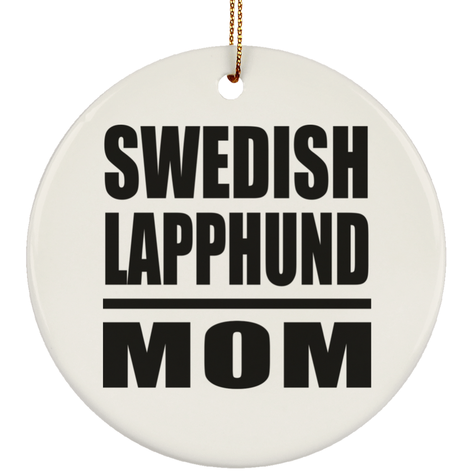 Swedish Lapphund Mom - Circle Ornament