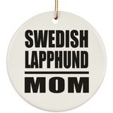 Swedish Lapphund Mom - Circle Ornament