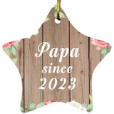 Papa Since 2023 - Star Ornament B