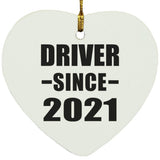 Driver Since 2021 - Heart Ornament