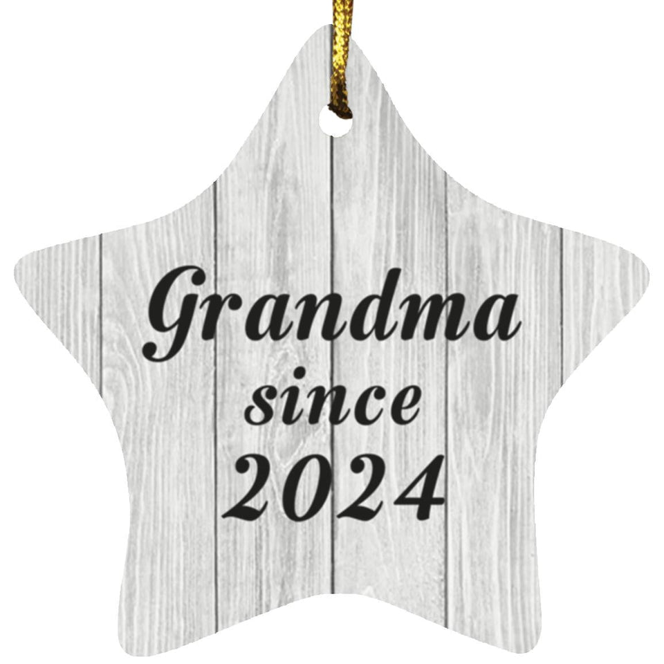 Grandma Since 2024 - Star Ornament F