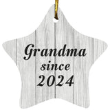 Grandma Since 2024 - Star Ornament F