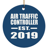 Air Traffic Controller Established EST. 2019 - Circle Ornament