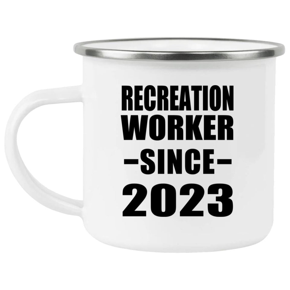 Recreation Worker Since 2023 - 12oz Camping Mug