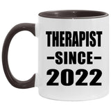 Therapist Since 2022 - 11oz Accent Mug Black