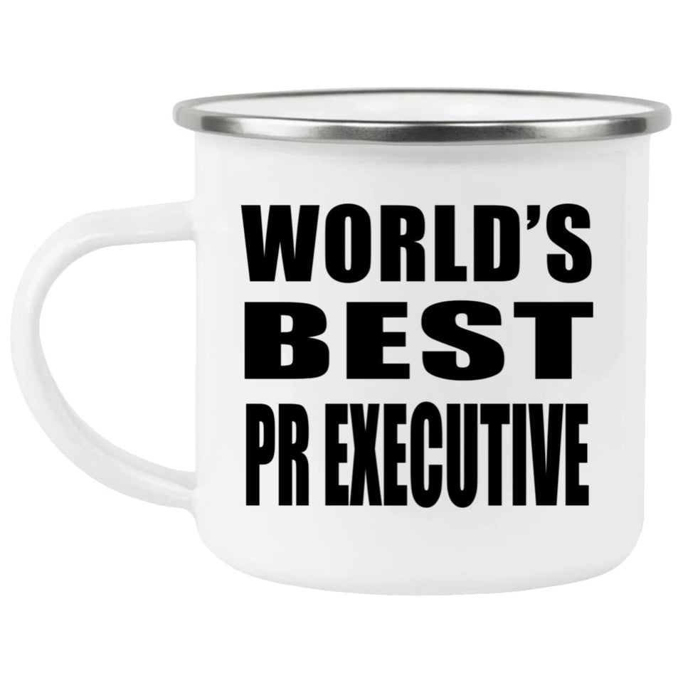 World's Best PR Executive - 12oz Camping Mug