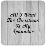 All I Want For Christmas Is My Spanador - Drink Coaster F