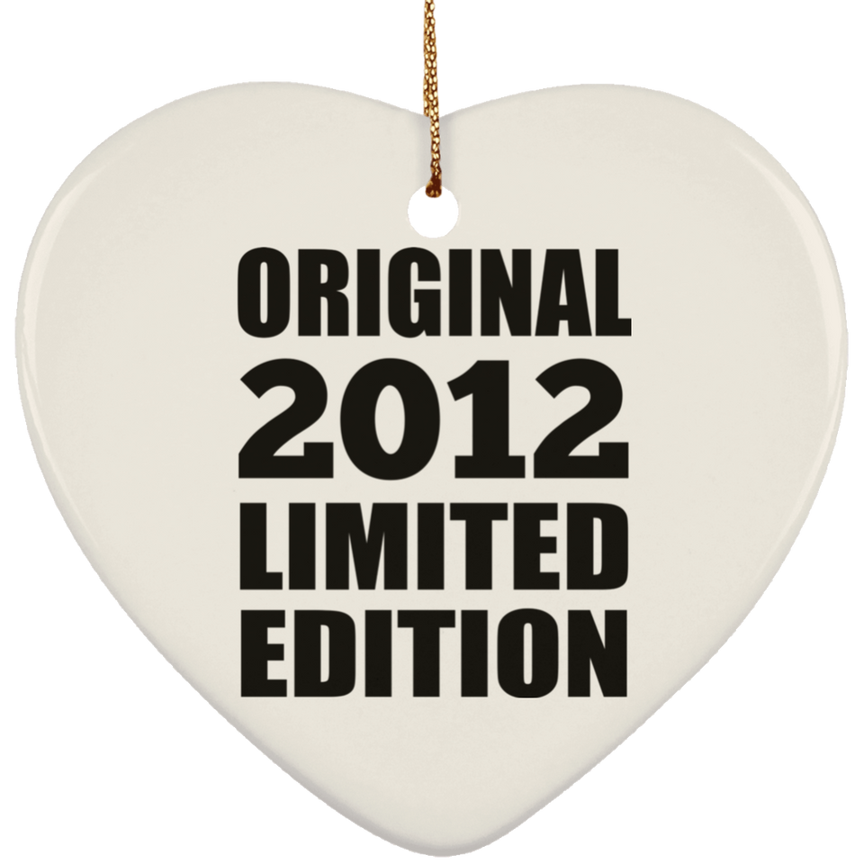 12th Birthday Original 2012 Limited Edition - Heart Ornament
