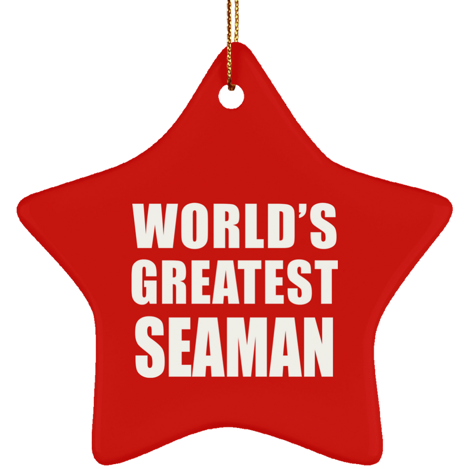 World's Greatest Seaman - Star Ornament