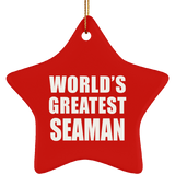 World's Greatest Seaman - Star Ornament