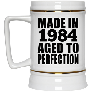40th Birthday Made In 1984 Aged to Perfection - Beer Stein