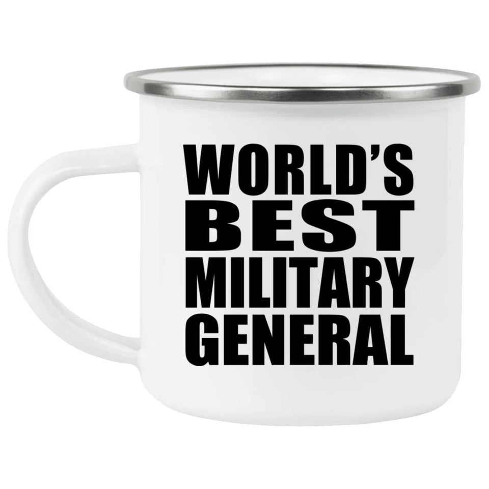 World's Best Military General - 12oz Camping Mug