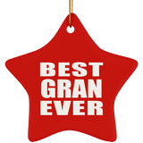 Best Gran Ever - Star Ornament