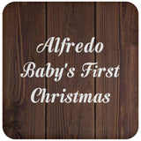 Alfredo Baby's First Christmas - Drink Coaster D