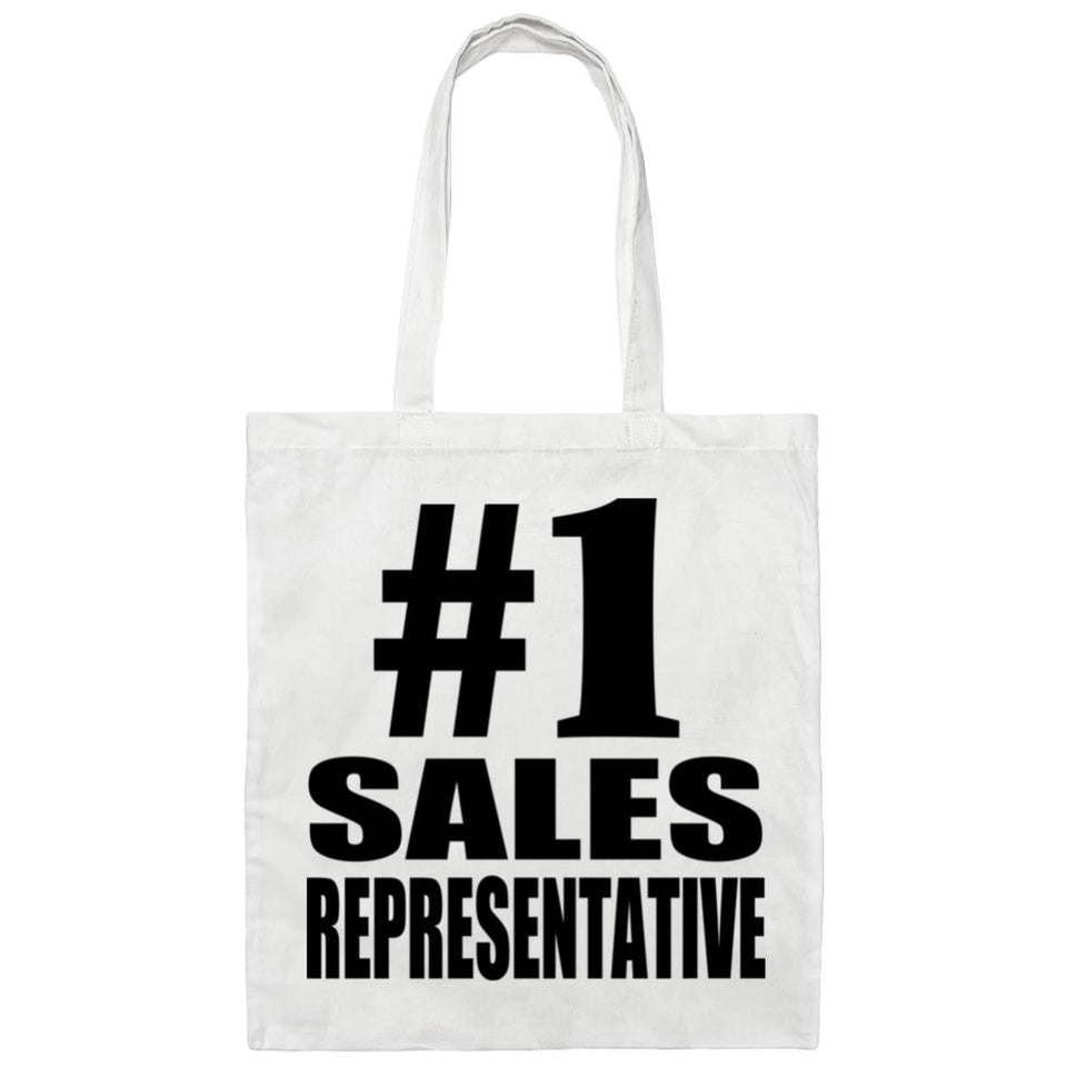 Number One #1 Sales Representative - Tote Bag White