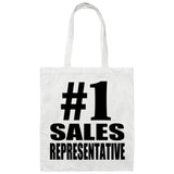 Number One #1 Sales Representative - Tote Bag White