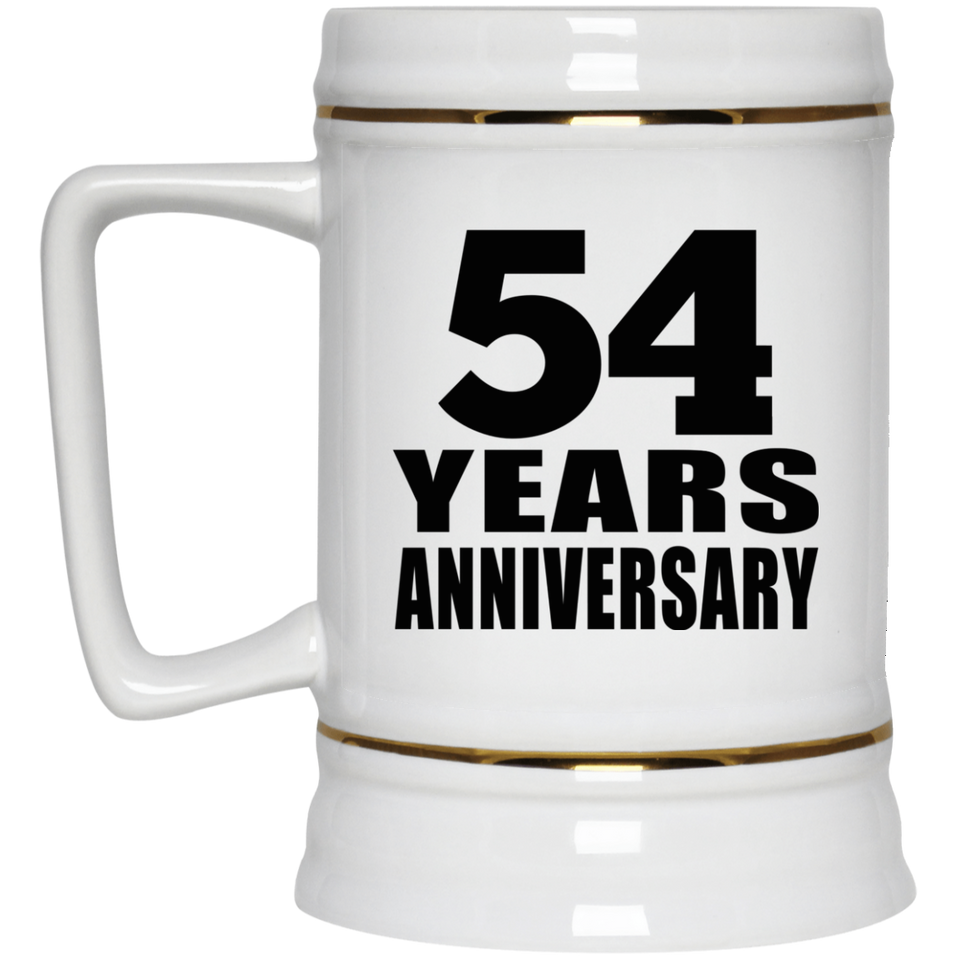 54th Anniversary 54 Years - Beer Stein