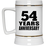 54th Anniversary 54 Years - Beer Stein