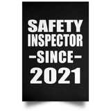 Safety Inspector Since 2021 - Poster Portrait