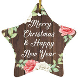 Merry Christmas & Happy New Year - Star Ornament A