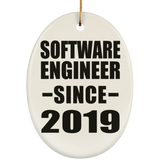 Software Engineer Since 2019 - Oval Ornament