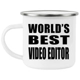 World's Best Video Editor - 12oz Camping Mug