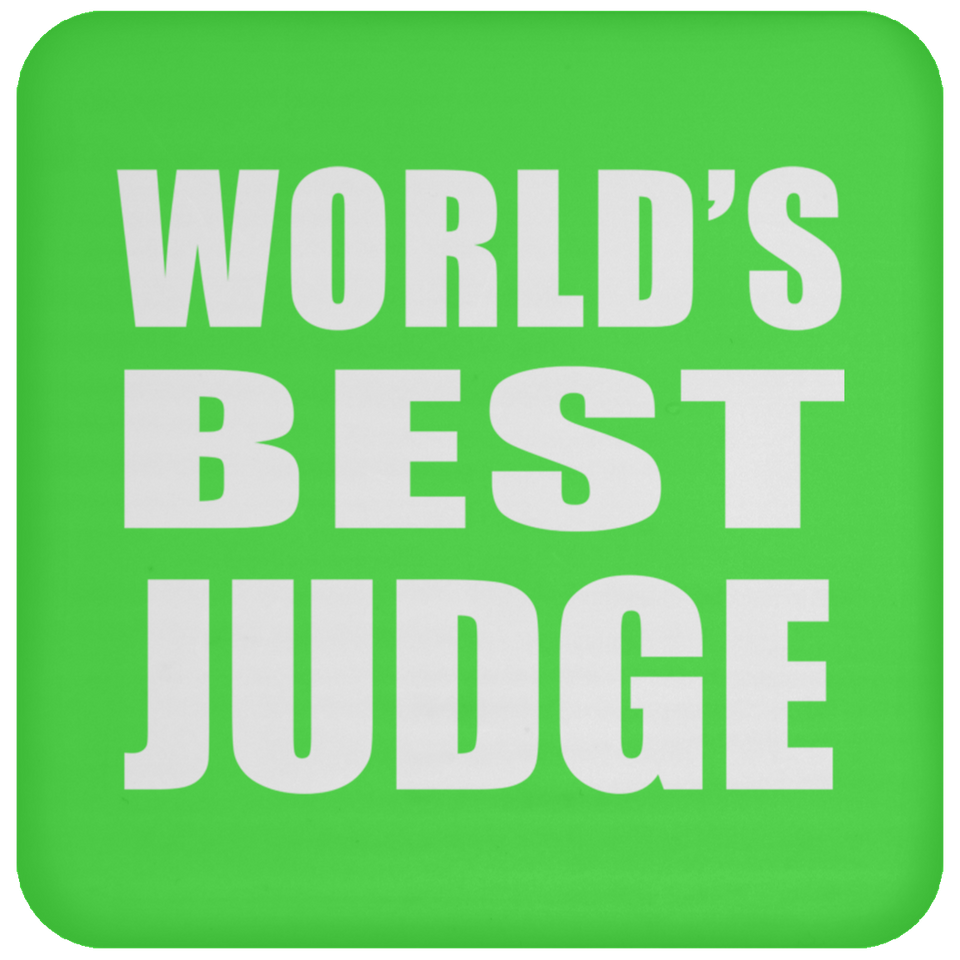 World's Best Judge - Drink Coaster