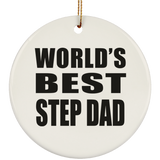 World's Best Step Dad - Circle Ornament
