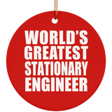 World's Greatest Stationary Engineer - Circle Ornament