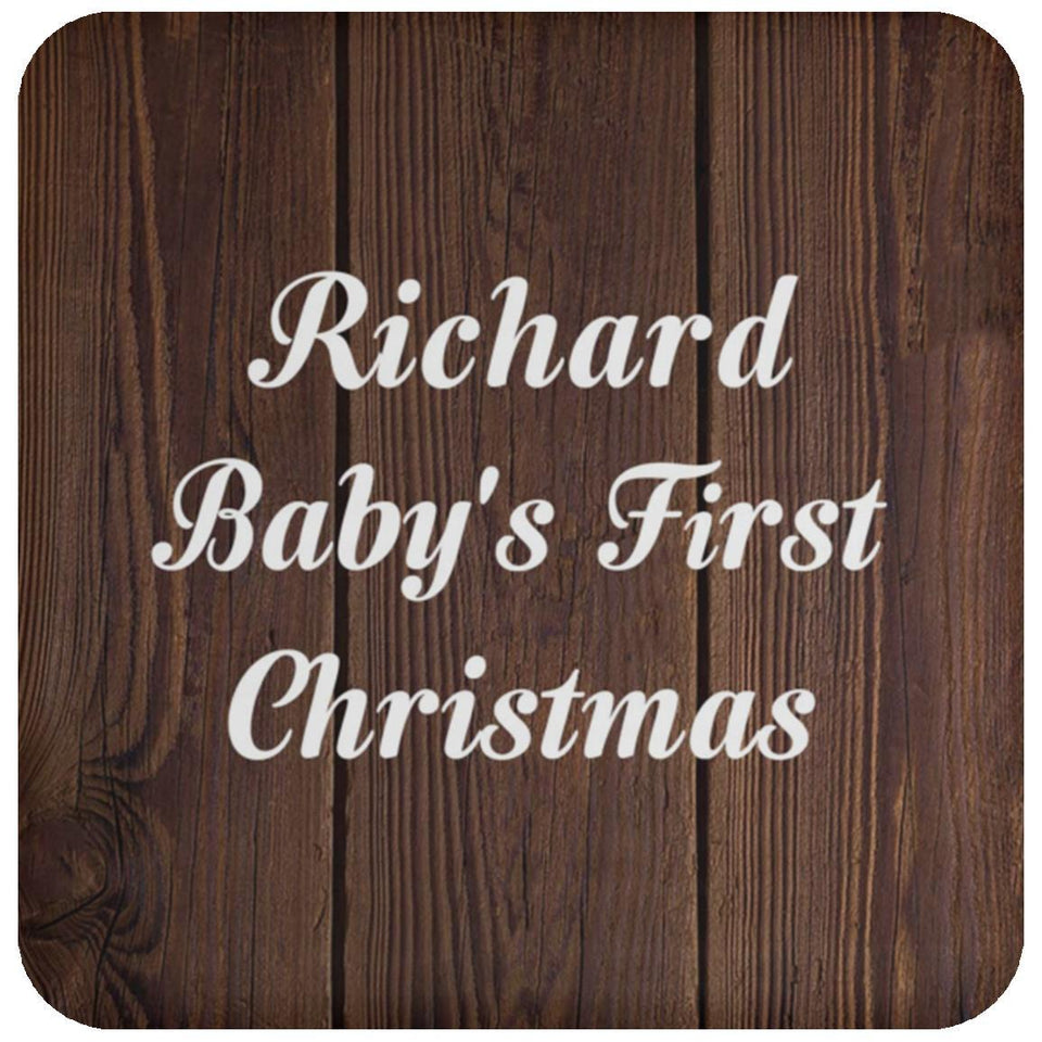 Richard Baby's First Christmas - Drink Coaster D