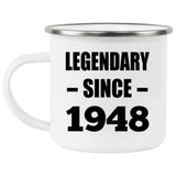 76th Birthday Legendary Since 1948 - 12oz Camping Mug