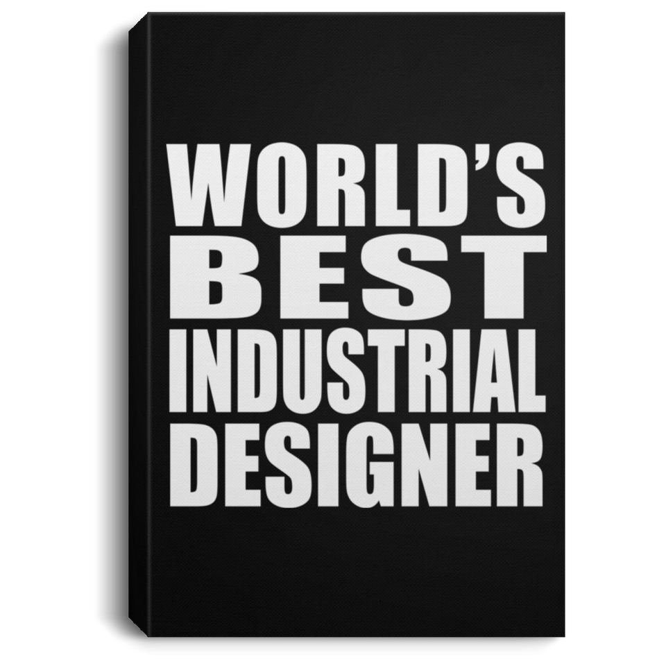 World's Best Industrial Designer - Canvas Portrait