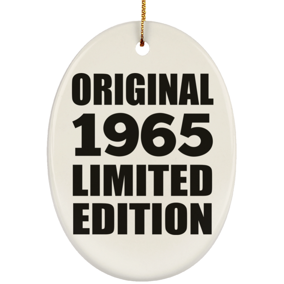 59th Birthday Original 1965 Limited Edition - Oval Ornament