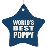 World's Best Poppy - Star Ornament