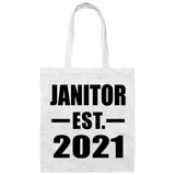 Janitor Established EST. 2021 - Tote Bag White