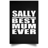 Sally Best Mum Ever - Poster Portrait