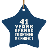 41st Anniversary 41 Years Of Being Mr Perfect - Star Ornament