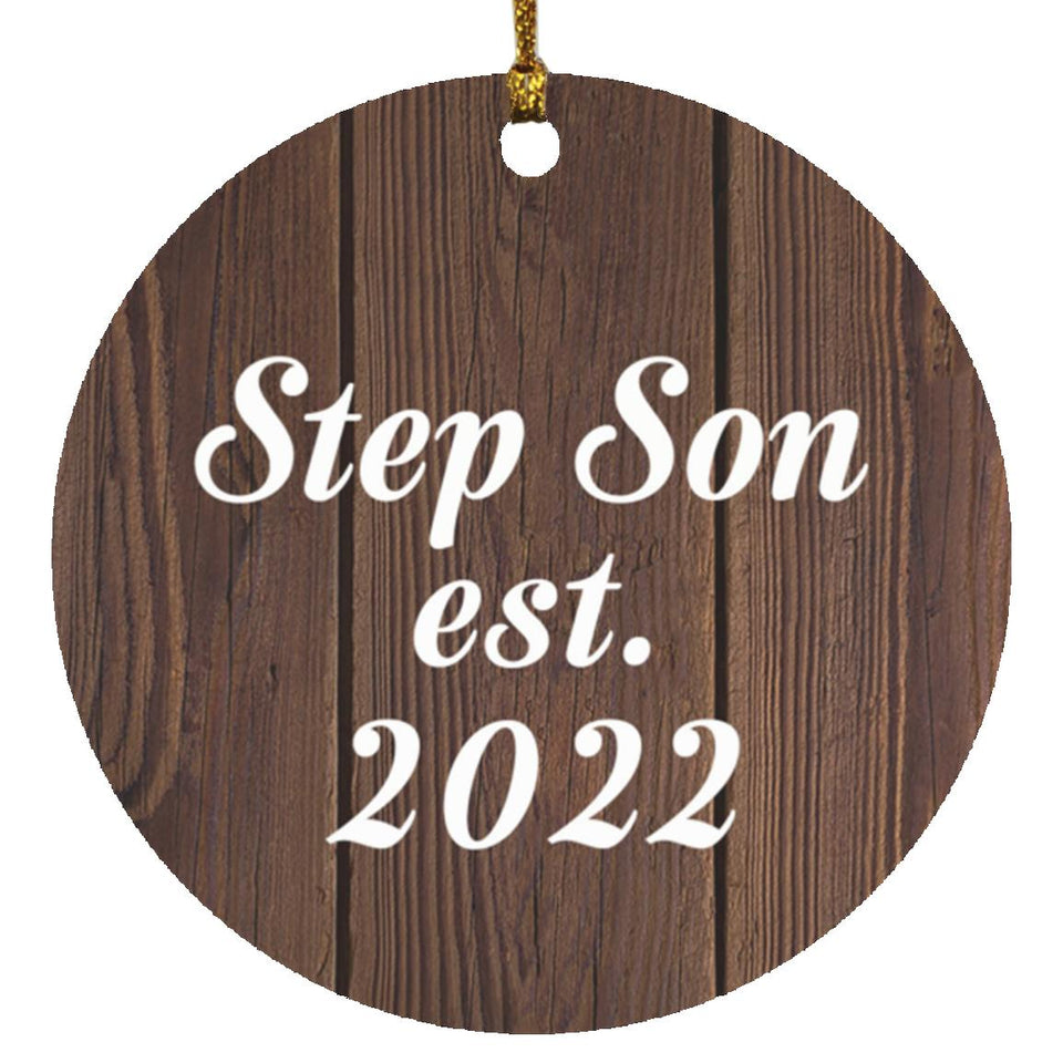 Step Son Established EST. 2022 - Circle Ornament D