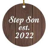 Step Son Established EST. 2022 - Circle Ornament D