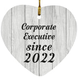 Corporate Executive Since 2022 - Heart Ornament F
