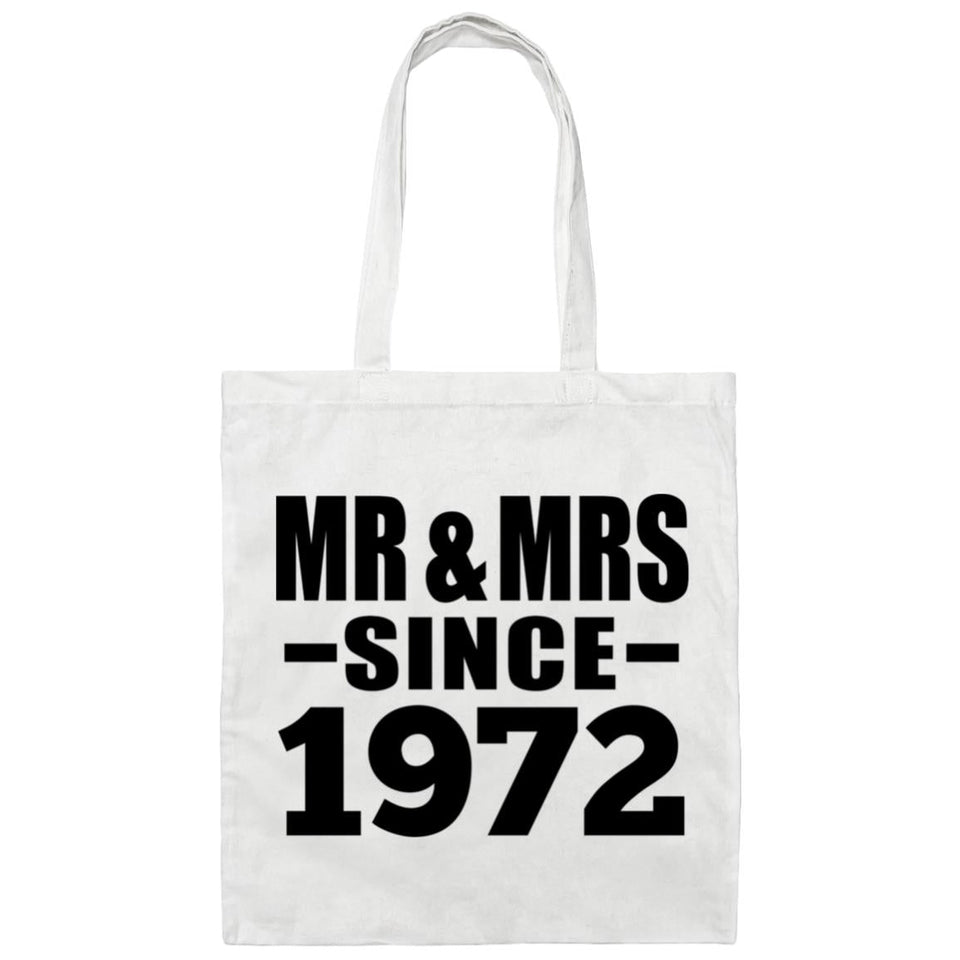 52nd Anniversary Mr & Mrs Since 1972 - Tote Bag White