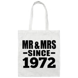 52nd Anniversary Mr & Mrs Since 1972 - Tote Bag White