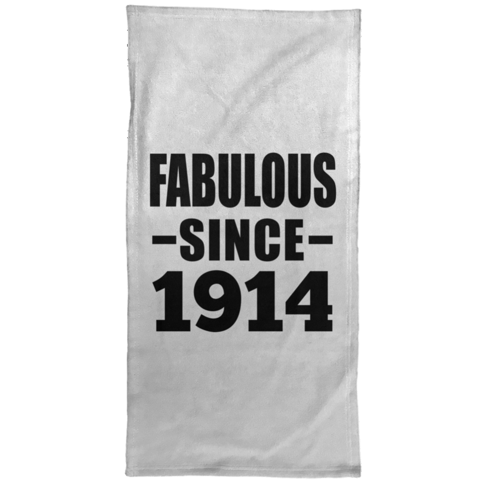 110th Birthday Fabulous Since 1914 - Hand Towel